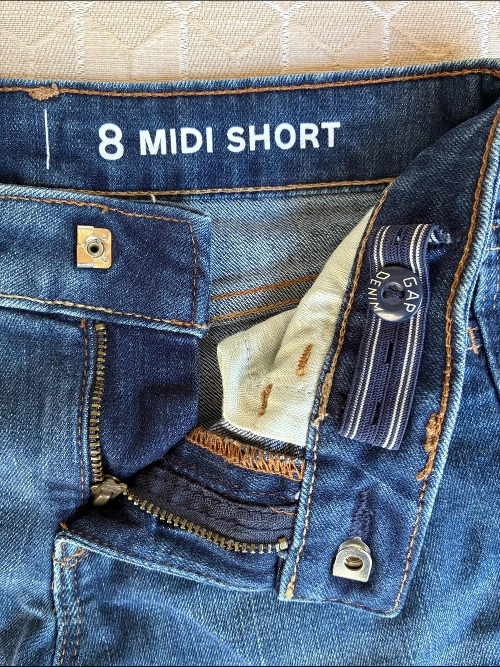 GAP/Old Navy Kids Denim Shorts - Light and Dark Blue Washes. 2 pair